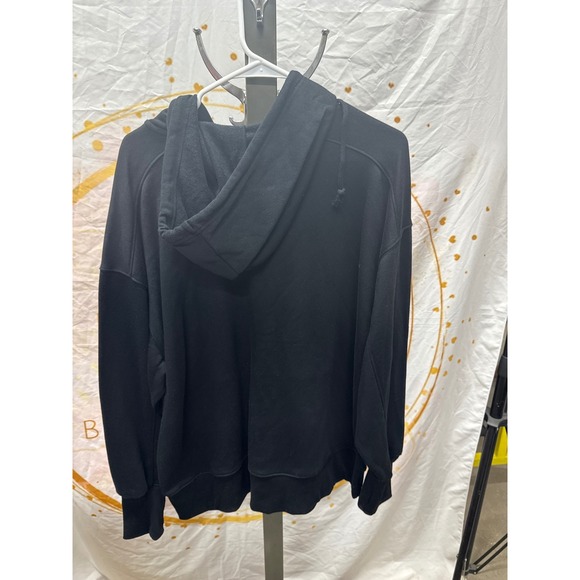 Women's Oversized Zip-up Hoodie - Wild Fable™ Black Size M - Picture 3 of 5